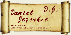 Daniel Jezerkić vizit kartica
